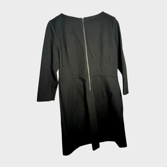 Spanx The Perfect Shift in Classic Black Ponte Stretch Dress 3 /4 Sleeve Size XL - Picture 5 of 11